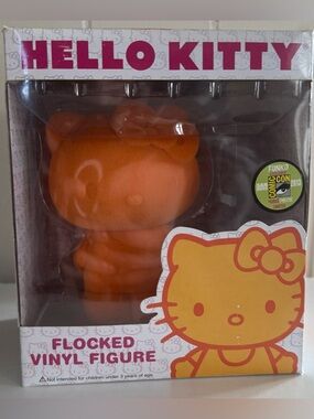 Funko Pop! Hello Kitty Flocked Orange Vinyl Figure